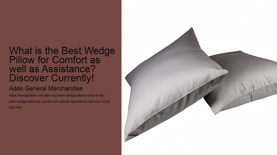 What is the Best Wedge Pillow for Comfort as well as Assistance? Discover Currently!