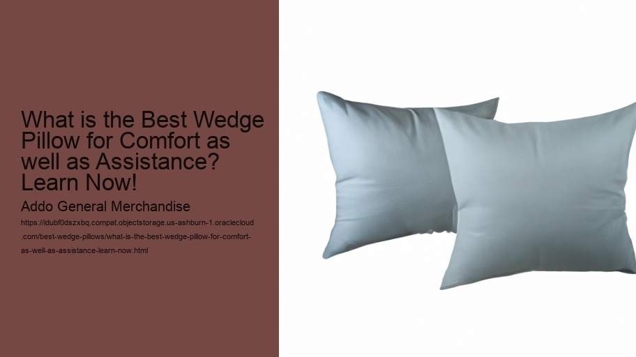 What is the Best Wedge Pillow for Comfort as well as Assistance? Learn Now!