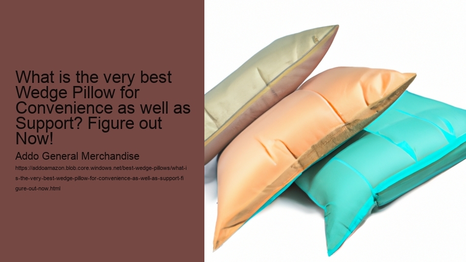 What is the very best Wedge Pillow for Convenience as well as Support? Figure out Now!
